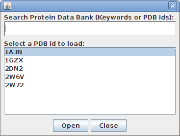 Results of Protein Data Bank Search Results of Protein Data Bank Search